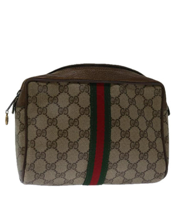Beige Canvas Gucci Clutch