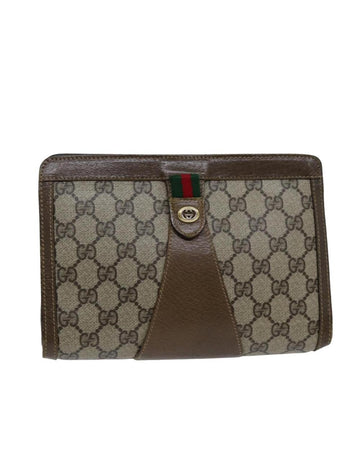 Beige Canvas Gucci Clutch