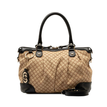 Beige Canvas Gucci Handbag