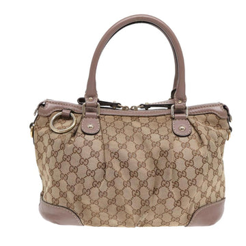 Beige Canvas Gucci Handbag