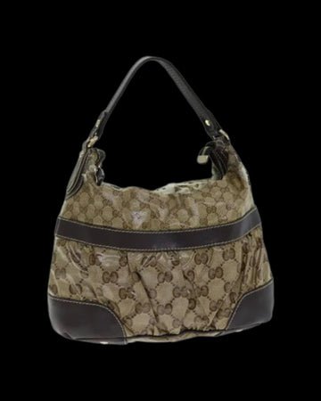 Beige Canvas Gucci Handbag