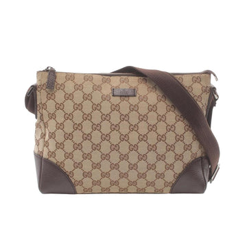Beige Canvas Gucci Shoulder Bag
