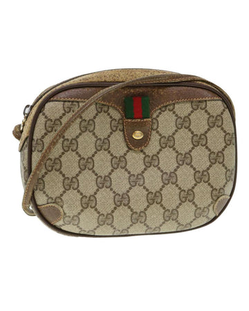 Beige Canvas Gucci Shoulder Bag