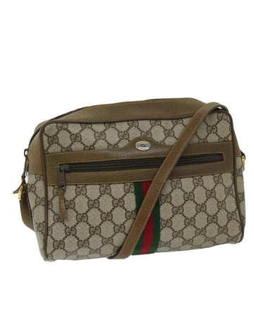 Beige Canvas Gucci Shoulder Bag