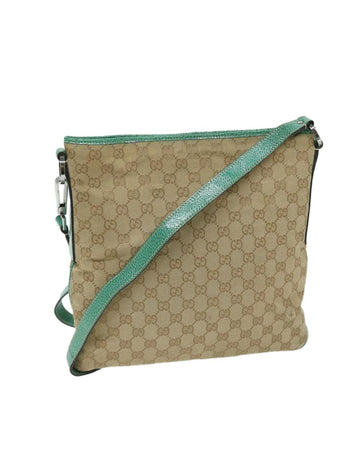 Beige Canvas Gucci Shoulder Bag