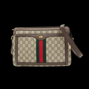 Beige Canvas Gucci Shoulder Bag