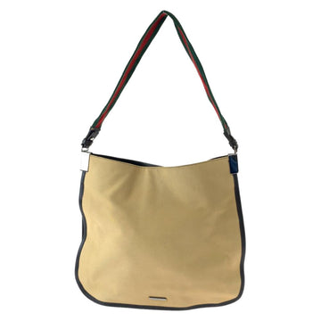Beige Canvas Gucci Shoulder Bag