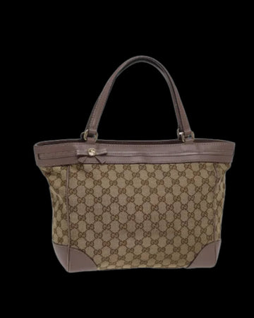 Beige Canvas Gucci Tote