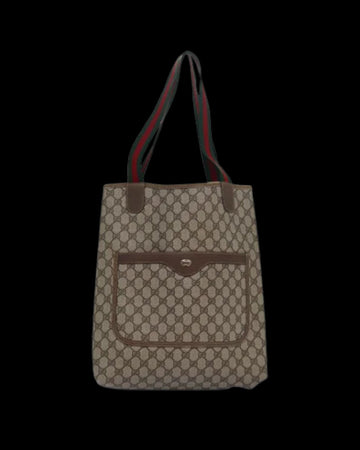 Beige Leather Gucci Tote