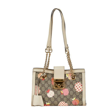 Beige Leather Gucci Shoulder Bag