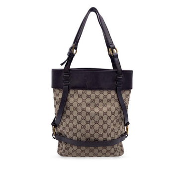 Beige Leather Gucci Shoulder Bag