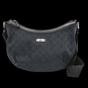 Black Canvas Gucci Shoulder Bag