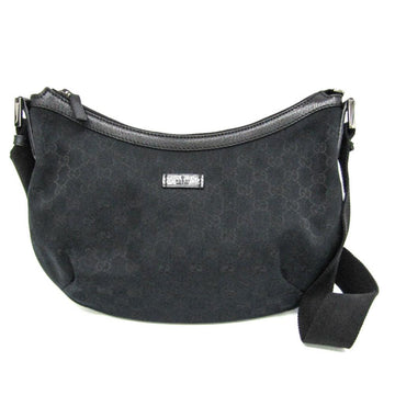 Black Canvas Gucci Shoulder Bag