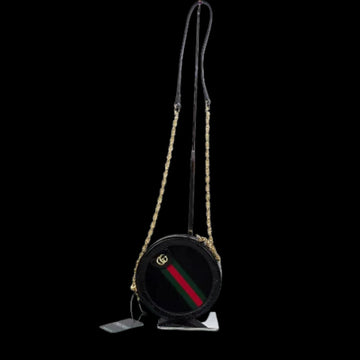 Black Fabric Gucci Crossbody Bag