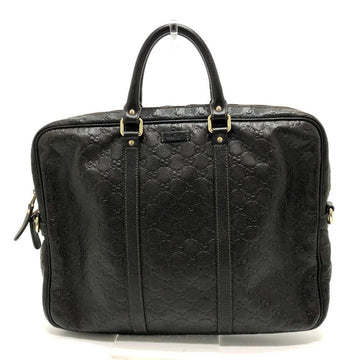 Black Leather Gucci Briefcase