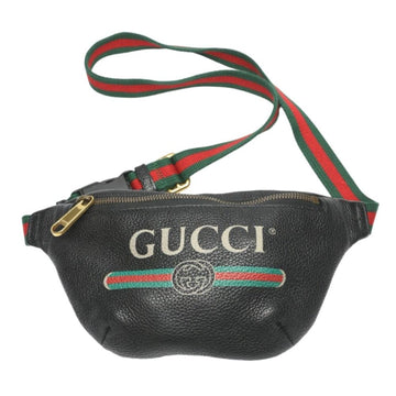 Black Leather Gucci Crossbody Bag