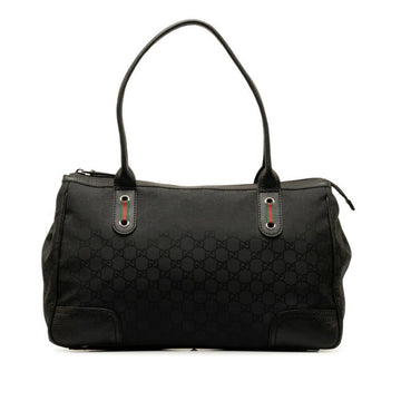 Black Leather Gucci Tote