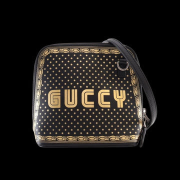 Black Leather Gucci Shoulder Bag