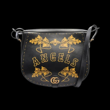Black Leather Gucci Crossbody Bag