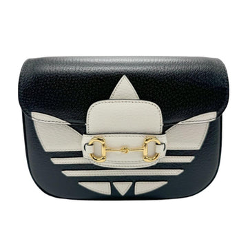 Black Leather Gucci Shoulder Bag