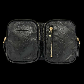 Black Leather Gucci Belt Bag