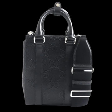 Black Leather Gucci Tote