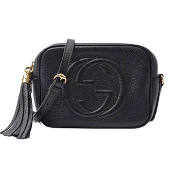 Black Leather Gucci Marmont