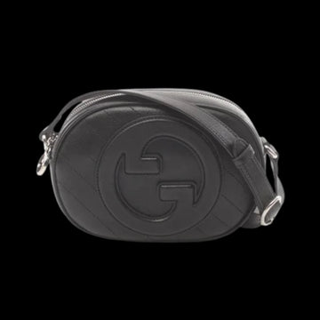 Black Leather Gucci Shoulder Bag
