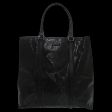 Black Plastic Gucci Tote
