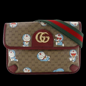 Brown Canvas Gucci Belt Bag