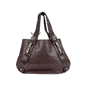 Brown Leather Gucci Pelham