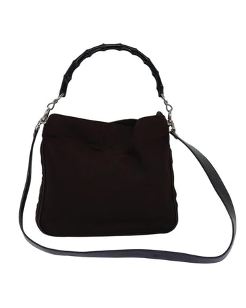 Brown Nylon Gucci Handbag