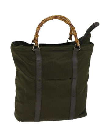 Green Nylon Gucci Bamboo