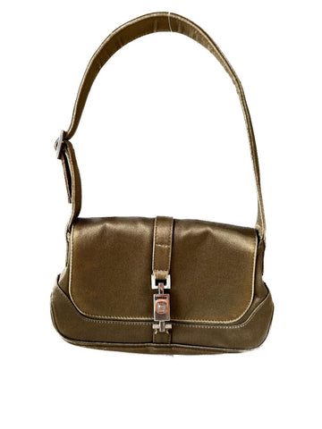 Green Satin Gucci Jackie