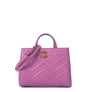 Pink Leather Gucci Marmont