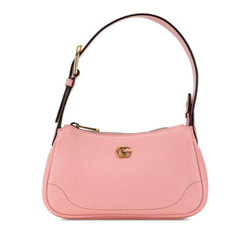 Pink Leather Gucci Shoulder Bag