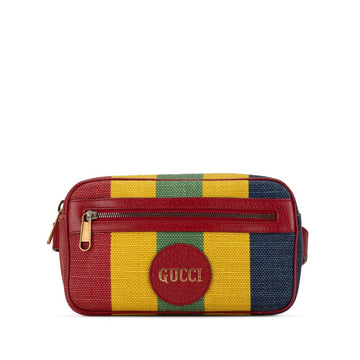 Red Canvas Gucci Belt Bag