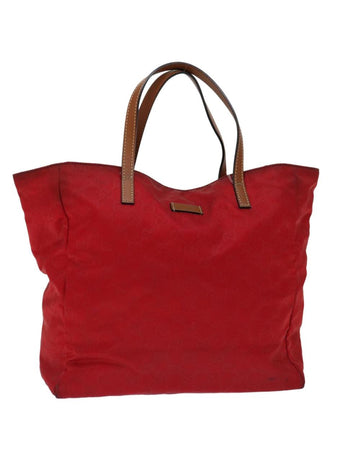 Red Canvas Gucci Swing Tote