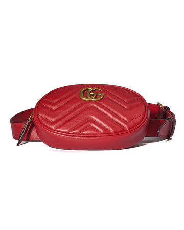 Red Fabric Gucci Marmont