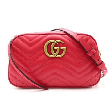 Red Leather Gucci Marmont