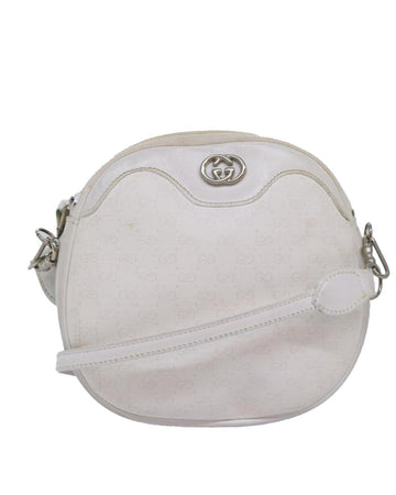 White Canvas Gucci Crossbody Bag
