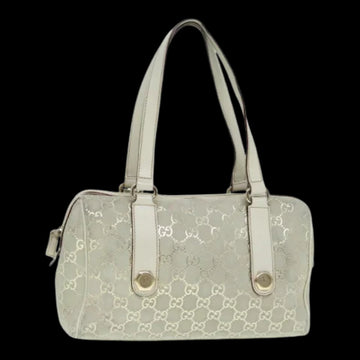 White Canvas Gucci Shoulder Bag