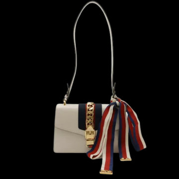 White Leather Gucci Sylvie