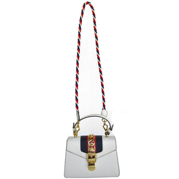 White Leather Gucci Sylvie