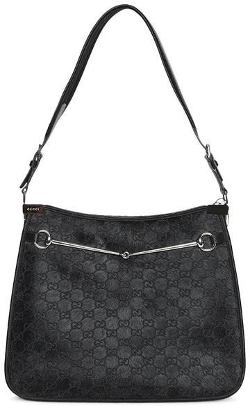 Gucci Horsebit Slim Shoulder Bag Black