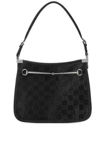 Gucci Horsebit Slim Shoulder Bag Black