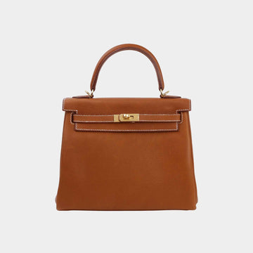 Kelly 25 Barenia Faubourg Fauve GHW
