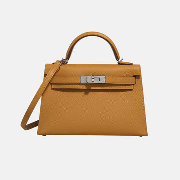 Kelly Mini Epsom Sesame PHW