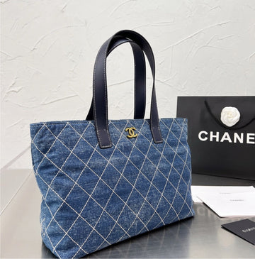 Top Quality Chanel Leather/denim woman Handbag