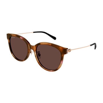 Emblem Oversize Rounded Cat-Eye Shape